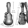 thumbnail image 3 of Yescom ABS Acoustic Guitar Case with Backpack Straps & Stand Kit Fits for 41" Lockable Hardshell Carrying Case for Travel Music Recording Studio, 3 of 9
