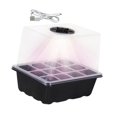 thumbnail image 4 of S SERENABLE Nursery Pot with Light Durability with Humidity Domes Seedling Starter Trays Black 12 Slots, 4 of 9