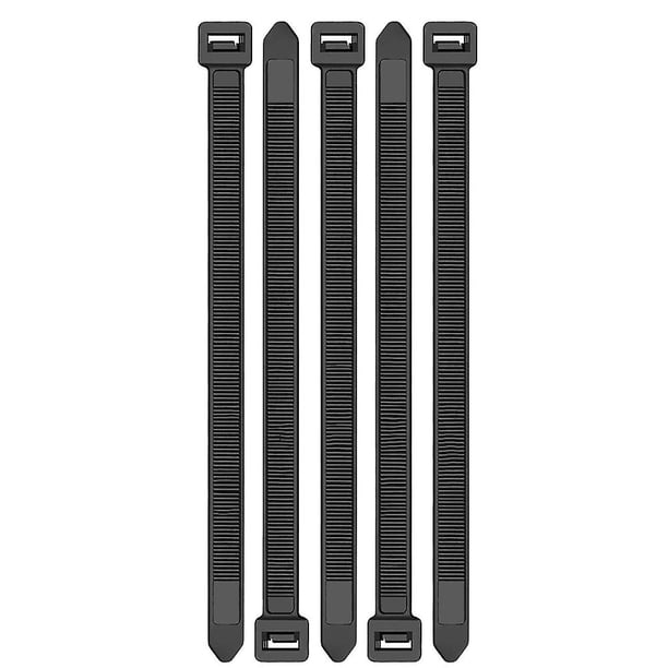 Bridas con cremallera de 12 pulgadas, bridas resistentes con resistencia a la tracción de 120 libras, bridas para cables negras, 100 piezas