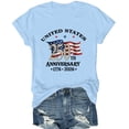 thumbnail image 5 of America 250 Shirt Women 250th Anniversary Patriotic T-Shirt Vintage 1776 Independence Day Tee, 5 of 6