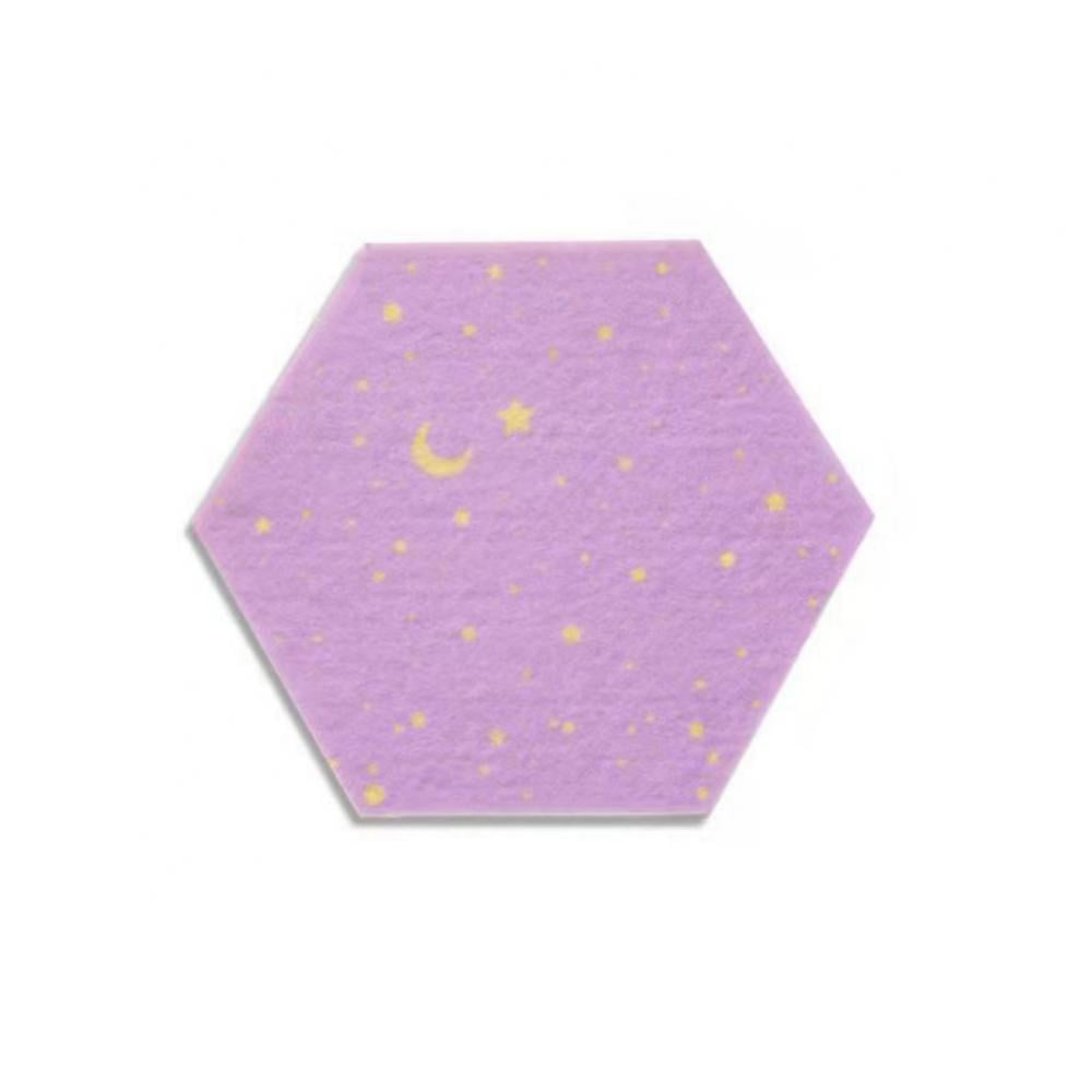 Tofficu 16pcs Colored Felt Board Cork Board Tiles Message Board Hexagon  Notice Board Felt Wall Tiles Pin Display Board Memo Board Cork Tiles Self