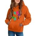 thumbnail image 2 of Crop Sweatshirts Pullover for Girls Cute Printed Long Sleeves Hoodies with Pocket Casual Crew Neck Fall Winter Pullover Tops Clothes Comfy Jumper School Warm Girl Sweatshirts, 2 of 6