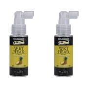 Doc Johnsons Good Head Wet Head Dry Mouth Spray, Pineapple 2oz - Pack of 2