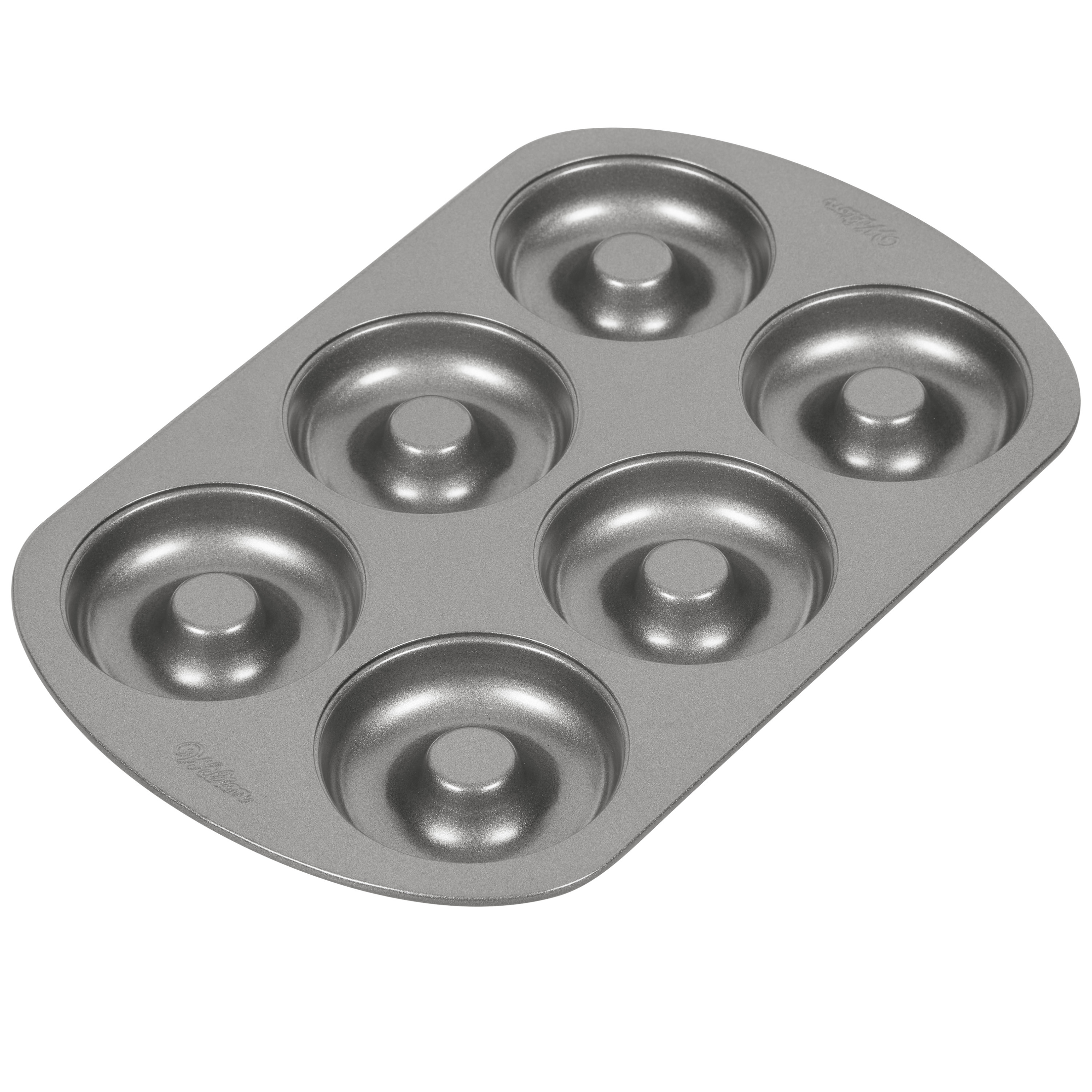 WERTIOO Donut Pans 2 Pack, Non-Stick 6-Cavity Mini Donut Baking