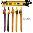 thumbnail image 3 of 1 Piece Creative Cute Halloween Pencils Ghost Pumpkin Castle Wood Pencils with Giant Bat Wizard Pumpkin Eraser Assortment Halloween Stationery Pencil for Halloween Suppllies(Yellow,5.9x0.6"), 3 of 9