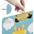 thumbnail image 3 of FMSHPON Cute Cartoon Giraffe Clipboard Hardboard Wood Nursing Clip Board and Pull for Standard A4 Letter 13x9 inches, 3 of 7