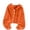 Cardigan # Orange, variant on Womens Hoodies Button Down Cardigan Long Balloon Sleeve Ribbed Cuffs and Hem Drawstring Knit Jacket Casual Daily Wear Solid Color Trendy Tops