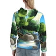 thumbnail image 7 of Zofaai Bluey Pattern Women's Hooded Sweatshirt, High Elastic Drawstring Hooded Sports Pullover Long Sleeve, Adult Winter Clothing-Small, 7 of 7