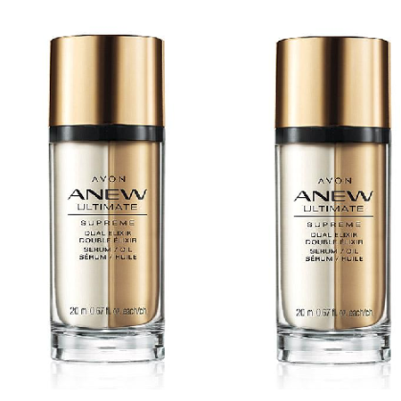 Vintage Avon Owl - Avon Anew Ultimate Supreme Dual Elixir Serum/Oil Lot of 2