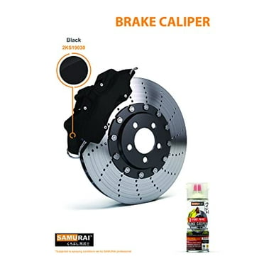 SAMURAI 2-Part Polyurethane Spray Paint for Car Brake Caliper - 11.3 Ounce UV Resistant and Rust Resistant Polyurethane Spray (GOLD, Pack of 2 Cans)