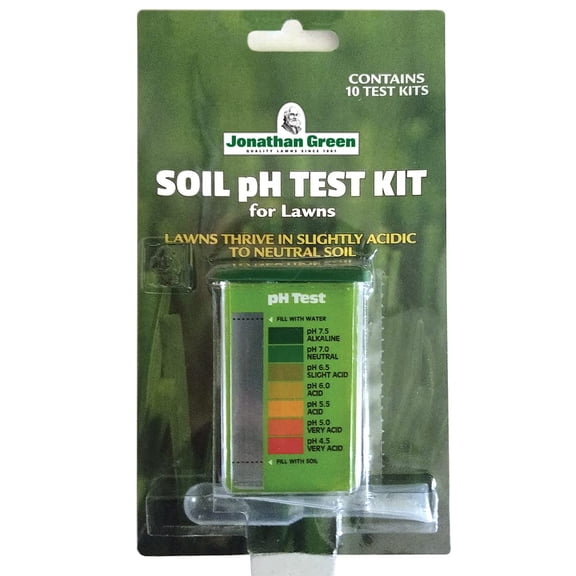 Soil pH Test Kit for Lawns - Contains 10 Soil Test Kits