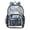 Blue and White Flower Pattern, variant on PVC Transparent Backpacks Clear Backpack for Travel and Outings Blue and White Flower Pattern