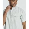 thumbnail image 5 of Real Essentials 3 Pack Men's Short-Sleeve Oxford Solid Button Down Collar Casual Shirts with Pocket (Available in Big & Tall), 5 of 6