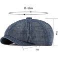 thumbnail image 2 of CoCopeaunts Beret Hat Denim Autumn Winter Hat Men Women Thick Flat Octagonal Newsboy Cap Male Female Artist Painter Berets, 2 of 8