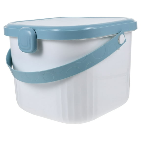 Milisten Storage Bin With Lids Multi Functional Toy Storage Box Blue PP 1 Piece