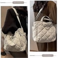 thumbnail image 2 of Tote Bag For Women Puffer Hobo Handbag Lightweight Quilted Padding Shoulder Bag Nylon Padded Crossbody Bag, 2 of 4