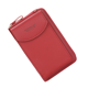 thumbnail image 2 of Cartera de cuero Bolso de hombro de cuero de PU Monedero Bolso bandolera Cartera Bolsa de almacenamiento de tarjetas de dinero, Rojo Sweethay AP001028-07, 2 of 7