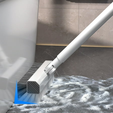 Cevemin 1 Pcs 2-in-1 Floor Brush with Squeegee and Scraper – Stiff Bristle Cleaning Brush with 180° Rotation for Floor and Tile Grout Cleaning Cevemin 1 Pcs 2-in-1 Floor Brush with Squeegee and Scraper – Stiff Bristle Cleaning Brush with 180° Rotation for Floor and Tile Grout Cleaning
