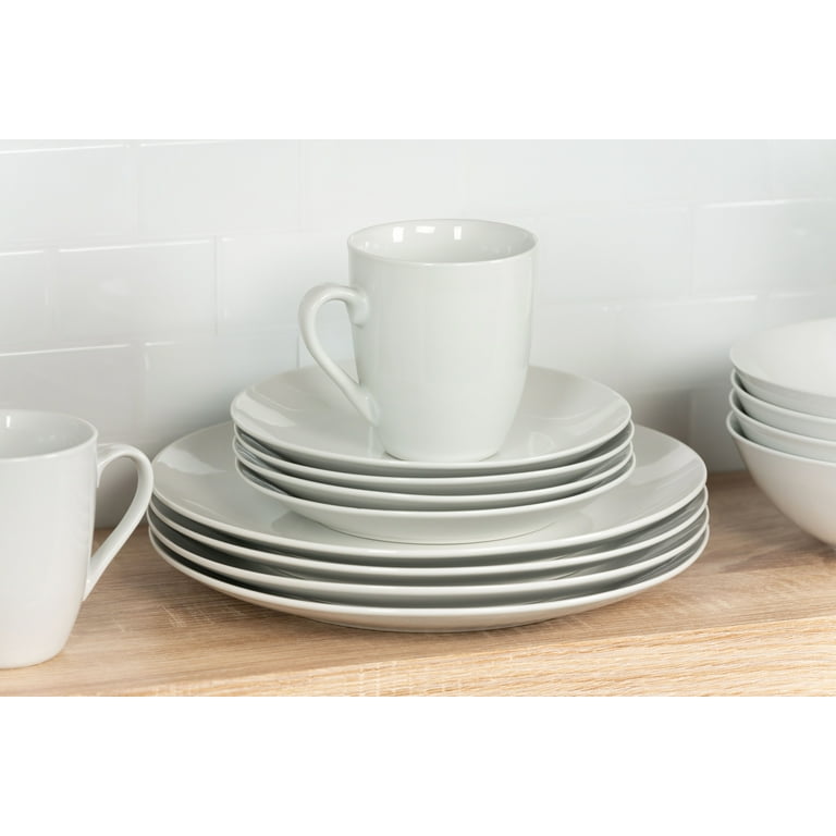 Ten Strawberry Street Simply White Coupe 16-Piece Ceramic