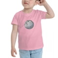 thumbnail image 3 of Moon Phases Spaces Funny Toddler T-Shirts for Boys Girls (Pink, 5/6T), 3 of 5