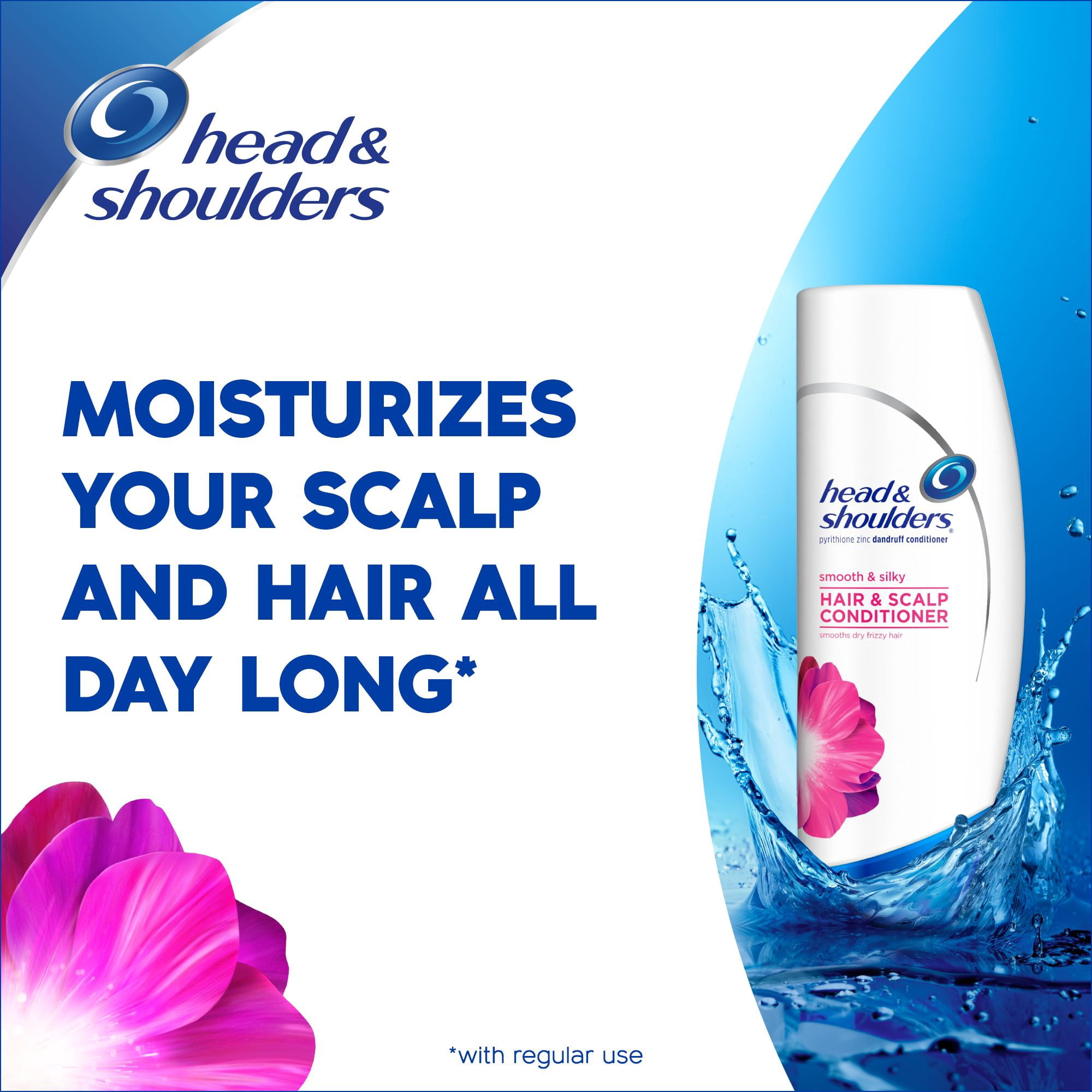 Head and Shoulders Smooth and Silky Conditioner 13.5 Fl Oz