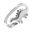 thumbnail image 1 of Minkissy 1Pc Plated Dinosaur Ring Durable Alloy Opening Finger Band Fashion Accessory, 1 of 8