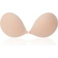 thumbnail image 1 of Strapless Sticky Bra Invisible Sticky Boobs Silicone Adhesive Bra Backless Pushup Lift Bra Beige Beige, 1 of 5