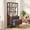 Brown and Black, variant on Fnova 2-Drawer Vertical File Cabinet with 3-Tier Open Shelves, 61" Tall Locking Filing Cabinet Printer Stand for Home Office