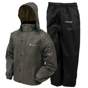 Frogg Toggs Men's Classic All-Sport Rain Suit  | Stone / Black Pants | Size 3X