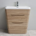 thumbnail image 6 of Eviva Victoria 32" Rosewood Modern Bathroom Vanity with White Integrated Acrylic Sink, 6 of 8