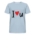 thumbnail image 3 of Dxzfnsa Round Neck Graphic Tees for Men Summer Mens Fashion Valentines T-Shirts Loose Casual Short Sleeve Sports Blouses, 3 of 3