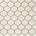 thumbnail image 3 of Unique Loom Trellis Frieze Collection Area Rug - Rounded (7' Square Ivory/Gray), 3 of 7