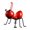 Red, variant on GRNSHTS 3D Metal Ant Wall Accents, Ants Insec Christmas Wall Decor Sculpture Hang Hanging Art Outdoor Garden for Home, Living Room, Patio, Office (Red)