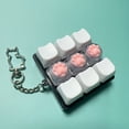 thumbnail image 2 of Juguete de teclado con forma de pata de gato para aliviar el estrés, llavero con clic para dedos, ideal para oficina, escuela, viajes, descompresión y sensorial., 2 of 8