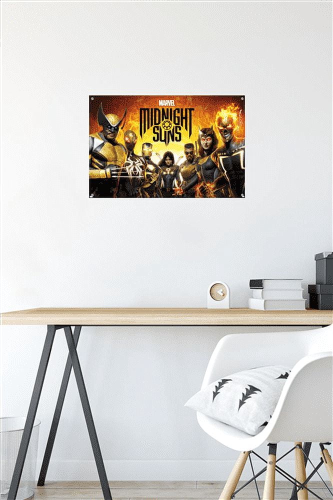 Marvel Midnight Suns - Key Art Wall Poster with Push Pins, 14.725" x 22.375"