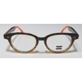 thumbnail image 3 of Tom's Lula Round Eyeglass Frames 49mm Crystal Brown Fade/Orange, 3 of 8