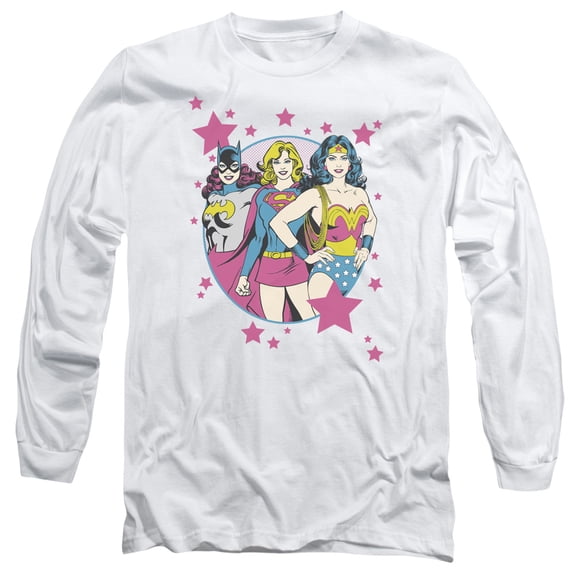 DC Comics We Are Superior Long Sleeve Adult 18/1 T-Shirt White