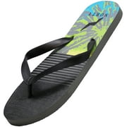 Norty Men's Graphic Print Casual Flip Flop Thong Sandal for Beach, Pool or Everyday