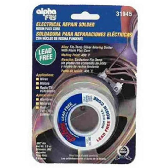 Alpha Metals AM31945 3 oz. .062 Electrical Solder