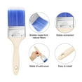 thumbnail image 4 of Uxcell 2Pcs Paint Brushes 2.5" Flat Paint and Chip Brushes for DIY Paint Flat Art Furniture Fences Deck Wall Trim, Blue, 4 of 6