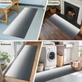 thumbnail image 5 of Gray Gradient Washable Area Rug 2x6 Low-Profile Area Rugs with Non Slip Backing Indoor Floor Carpet for Entrance Living Room Bedroom Home Office, 5 of 9