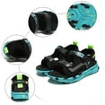 thumbnail image 6 of WUANDIXFA Summer Shoes for Toddler Boys Sandals Print Kids Sport Sandals Outdoor Sandal Athletic Casual Sandals Beach Shoes Kids Hiking Sandals Green,US 4, 6 of 7
