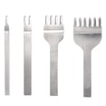 thumbnail image 2 of Hole Chisel,4 Pcs Hole Chisel Stitching Chisel Prong Chisel Sturdy Construction, 2 of 9