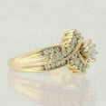 thumbnail image 3 of Silver Shop 3Ct Marquise Cut Cubic Zirconia Wedding Ring 14K Yellow Gold Finish, 3 of 3