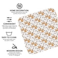 thumbnail image 3 of Lsque Corgi with Hearts Pattern 4" Drink Coasters Set of 4, PVC Leather Absorbent Coasters, Table Coaster Set Decorative Coffee Cup Coasters Housewarming Gift -Square, 3 of 6