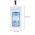 thumbnail image 3 of Sonducket Estuche para teléfono Impermeable Deportes acuáticos Natación Bajo el agua Teléfono celular Protector de bolsa seca con cordón Estuche de Deportes acuáticos Blanco Sonducket OD024598-01, 3 of 6
