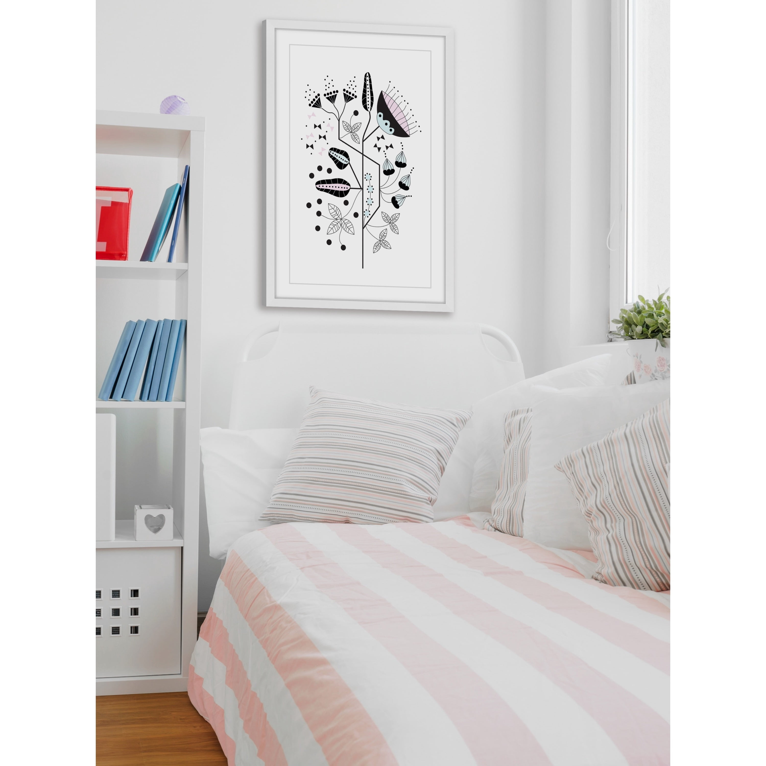 Marmont Hill "Geo Floral" by Katarina Snygg Framed Painting Print