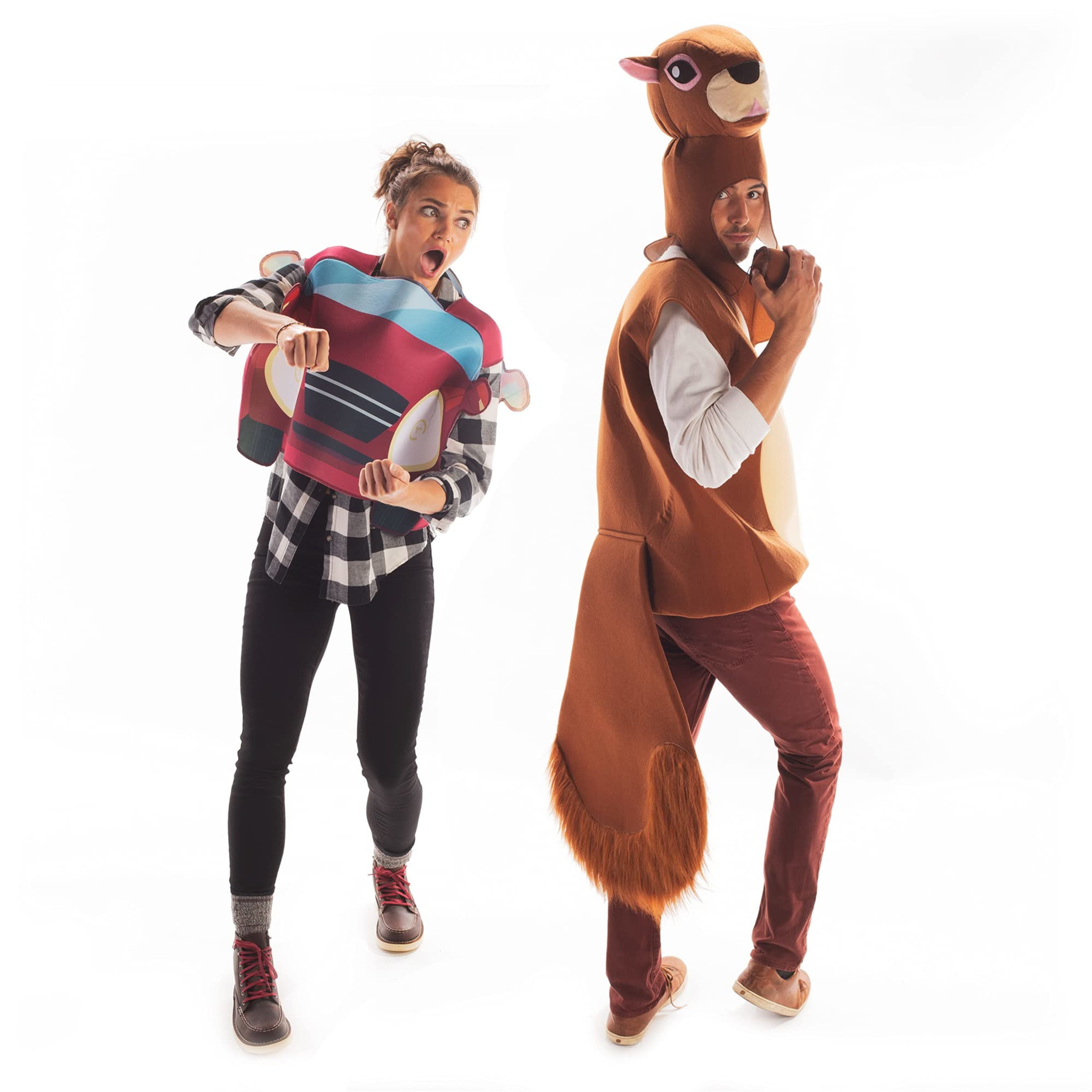 Hauntlook Couples Costumes, Car and Squirrel Funny Costumes for