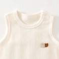 thumbnail image 4 of Bxsruta Baby Bodysuit Sleeveless Cotton Romper Infant One-Piece Tank Jumpsuit for Summer, 4 of 8