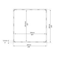 thumbnail image 5 of Palram - Canopia Hobby/Grand Gardener and Prestige Greenhouse Base Kit 8' x 8' - Black, 5 of 5